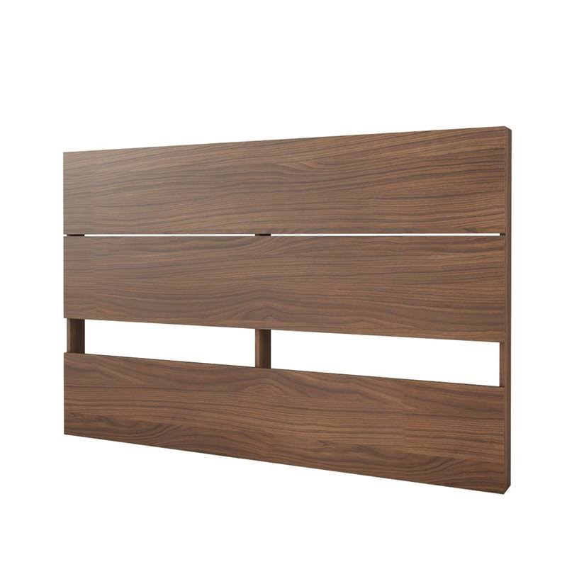 3 Piece Queen Size Bedroom Set Walnut and Black L679870