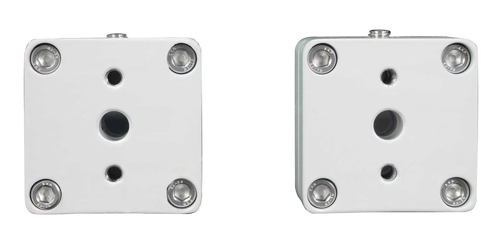 5.25" 360° Swivel White Aluminum Tower Speakers I8214