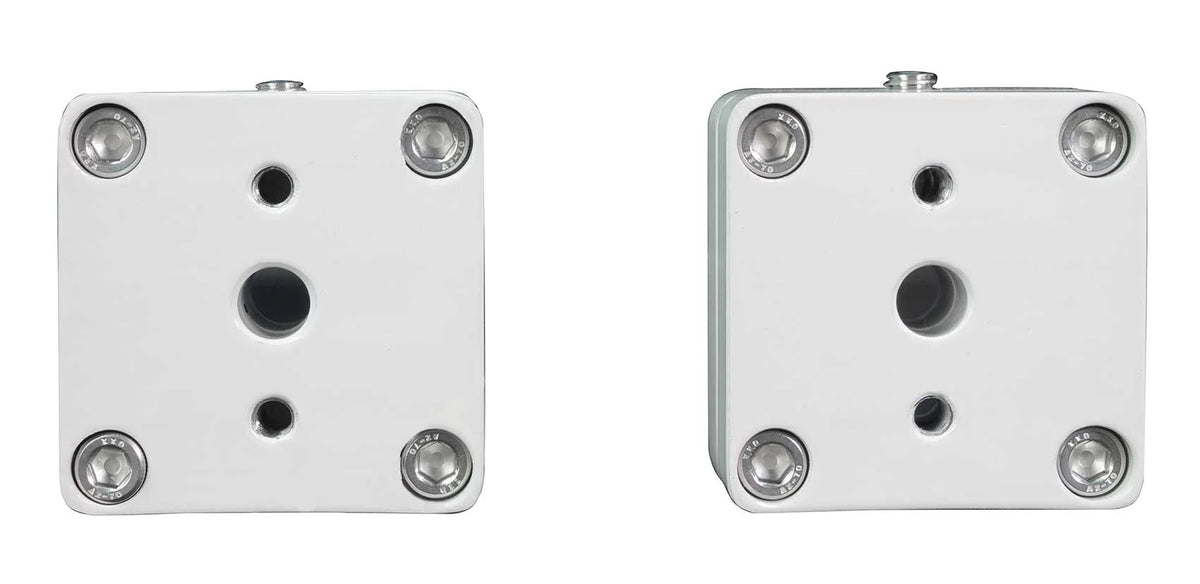 5.25" 360° Swivel White Aluminum Tower Speakers I8214