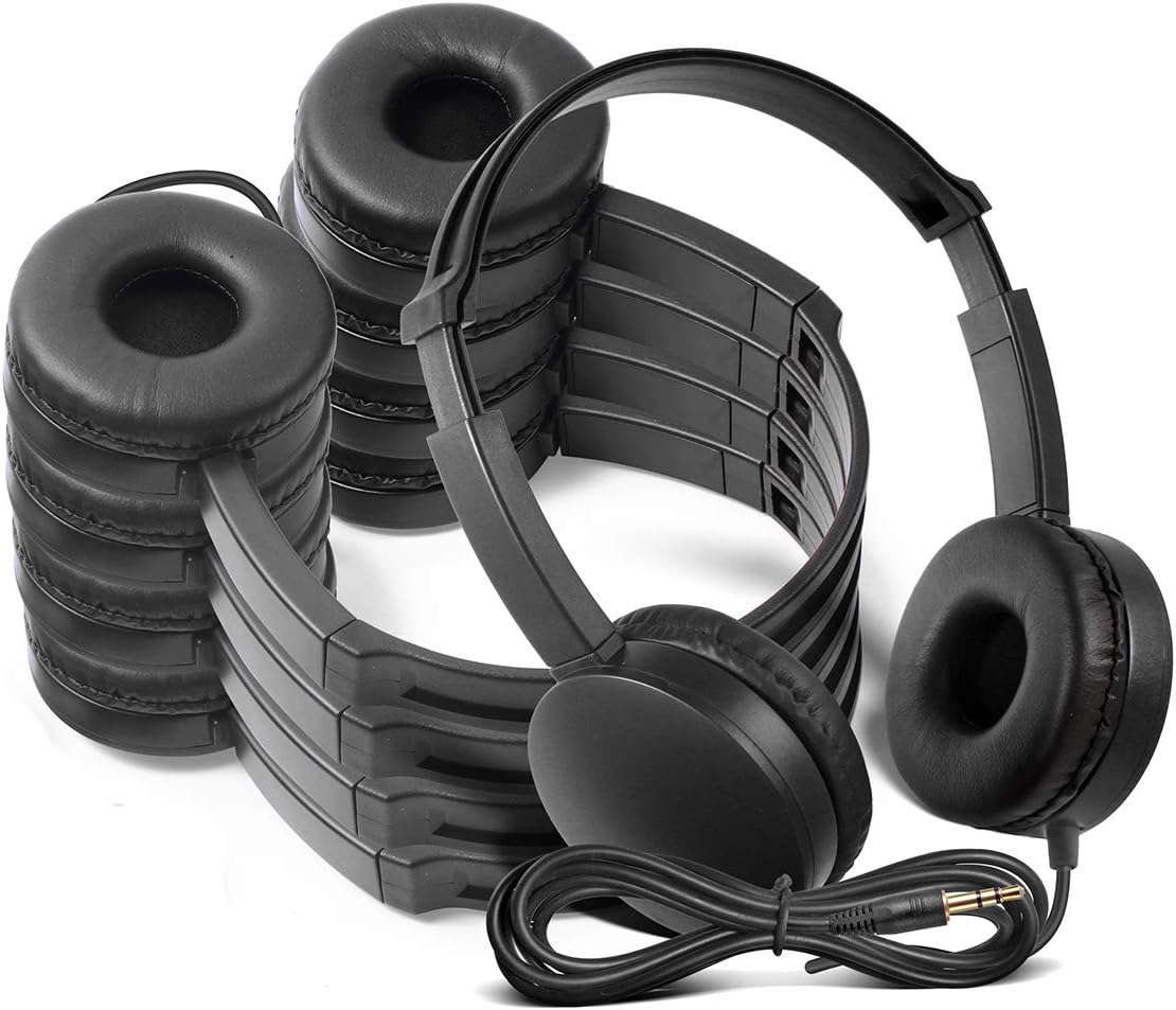 12 Packs Multi-Colors Kids' Headphones for School K844600