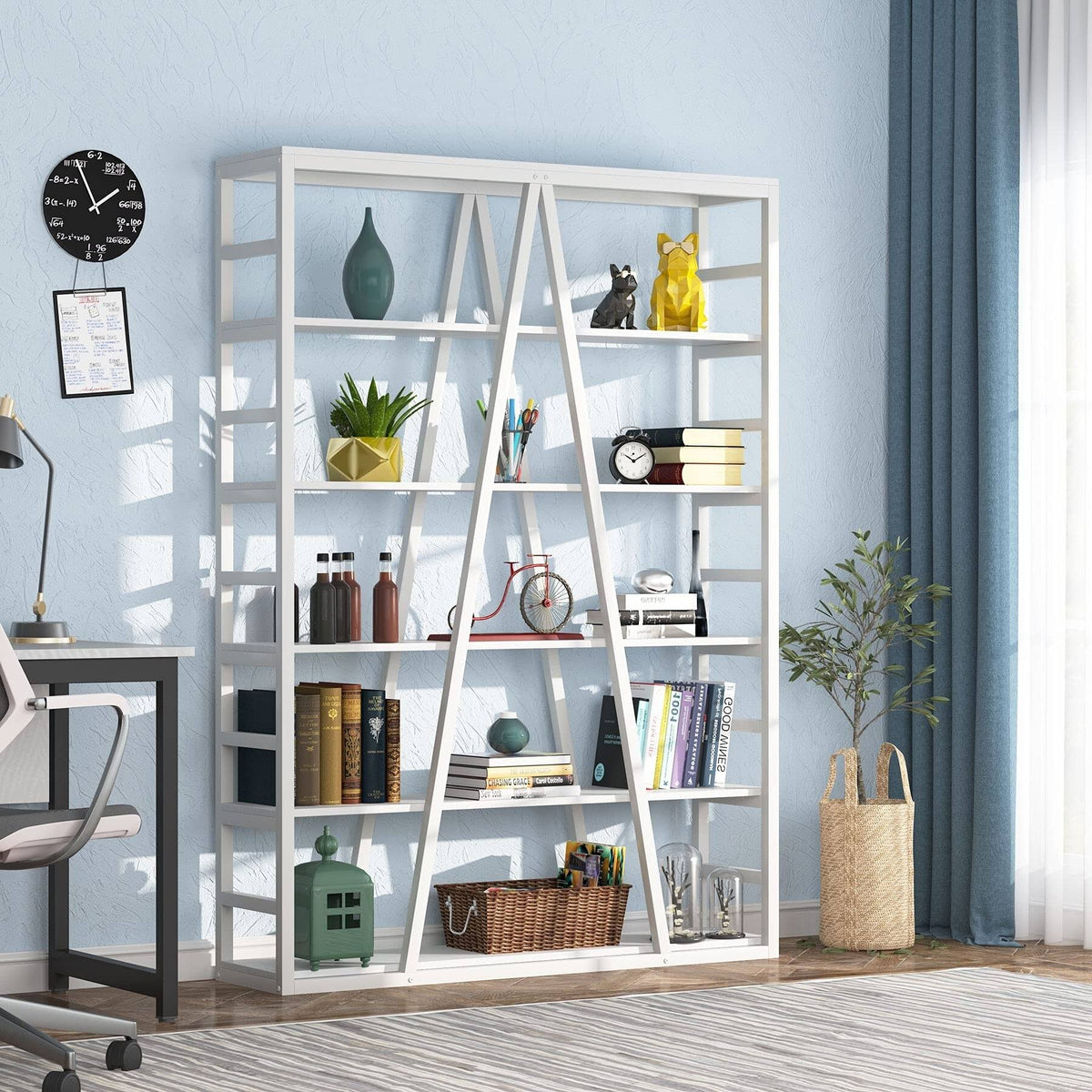 White Open Bookshelf N37393