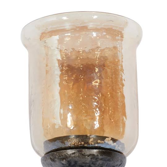 Brown Aluminum Candle Holder Y5703