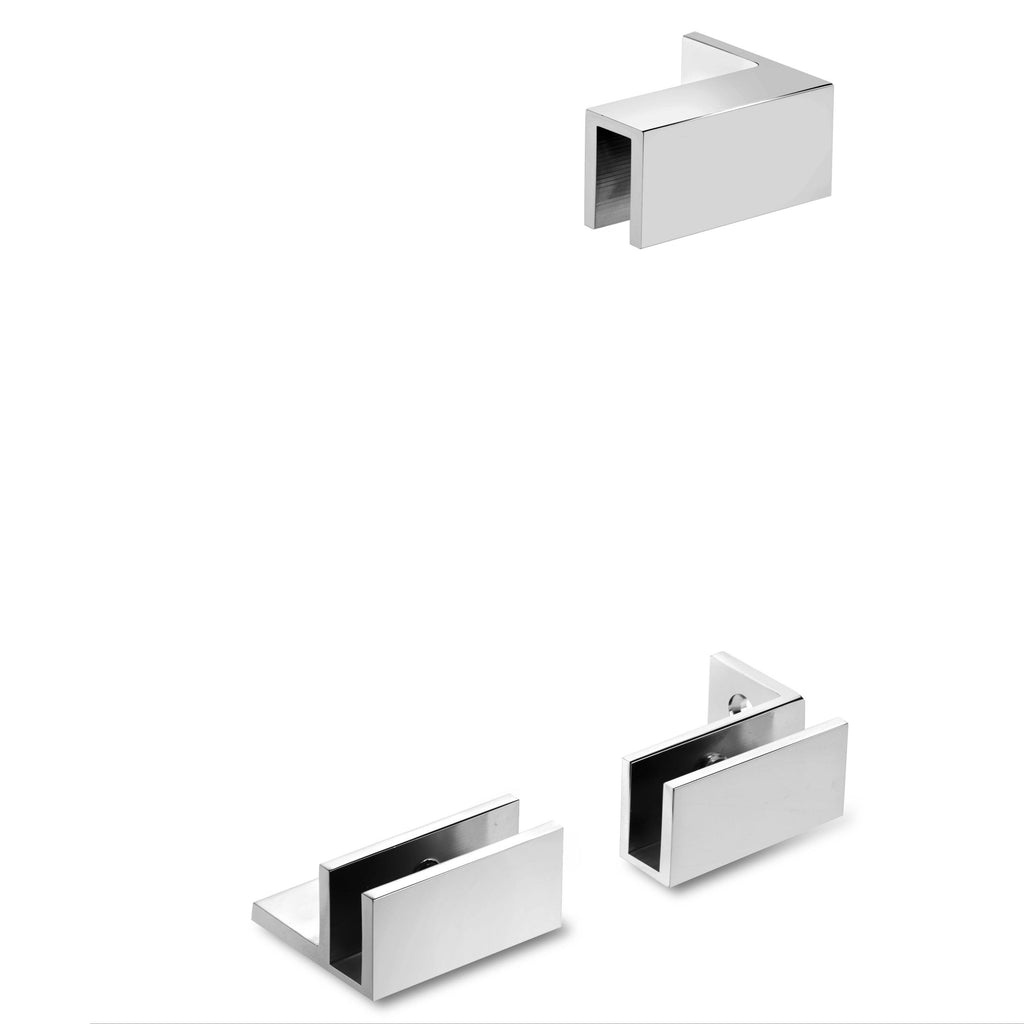 Chrome Frameless Fixed Glass Shower Panel U86510