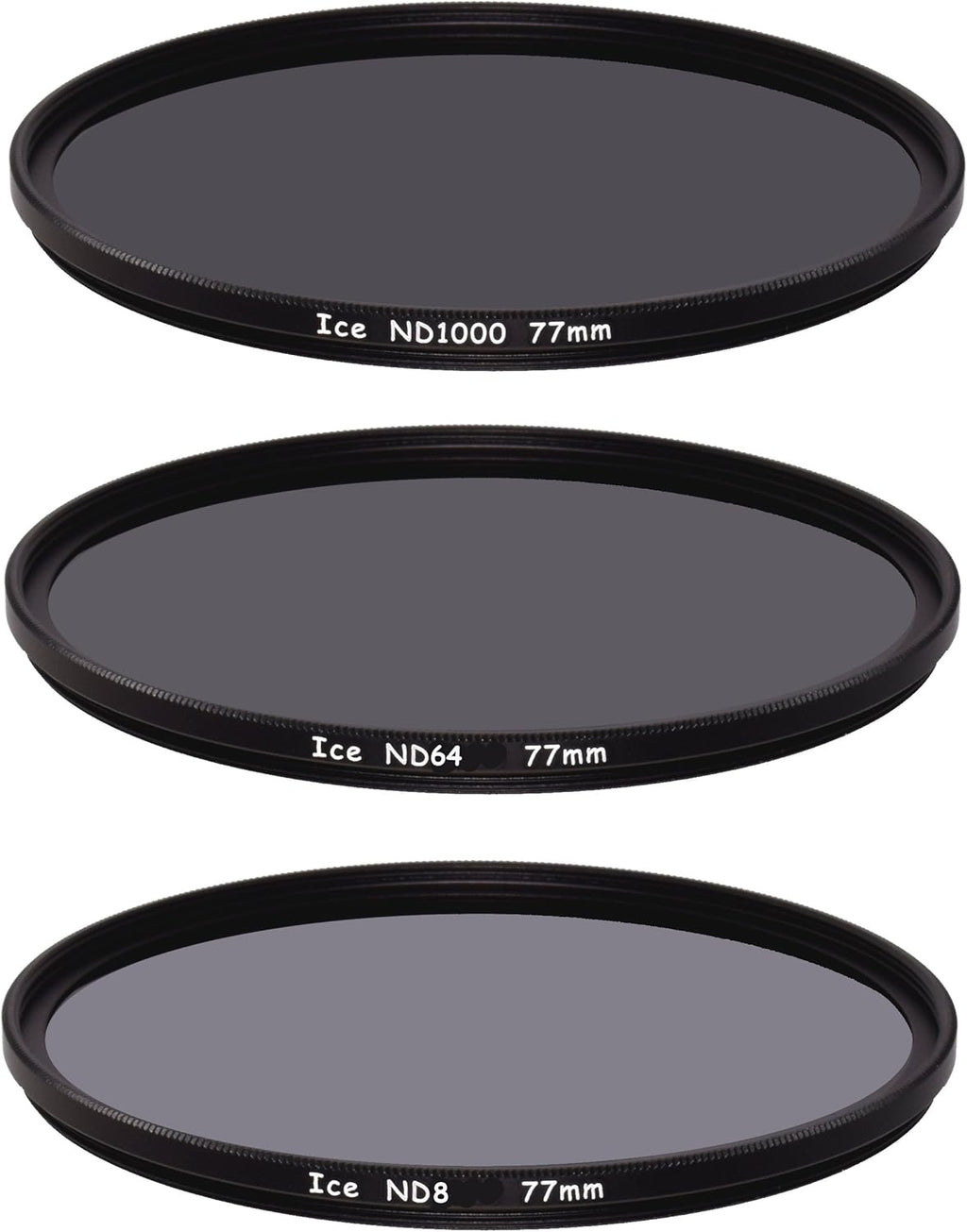 77mm Slim ND Filter Set ND1000 ND64 ND8 Optical Glass D223