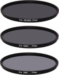 77mm Slim ND Filter Set ND1000 ND64 ND8 Optical Glass D223