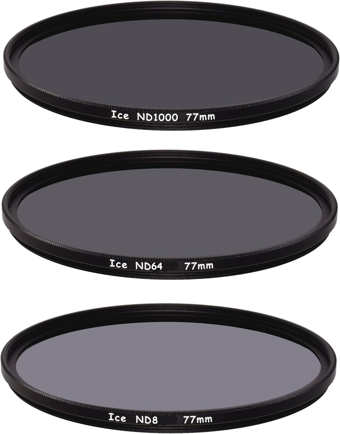 77mm Slim ND Filter Set ND1000 ND64 ND8 Optical Glass D223