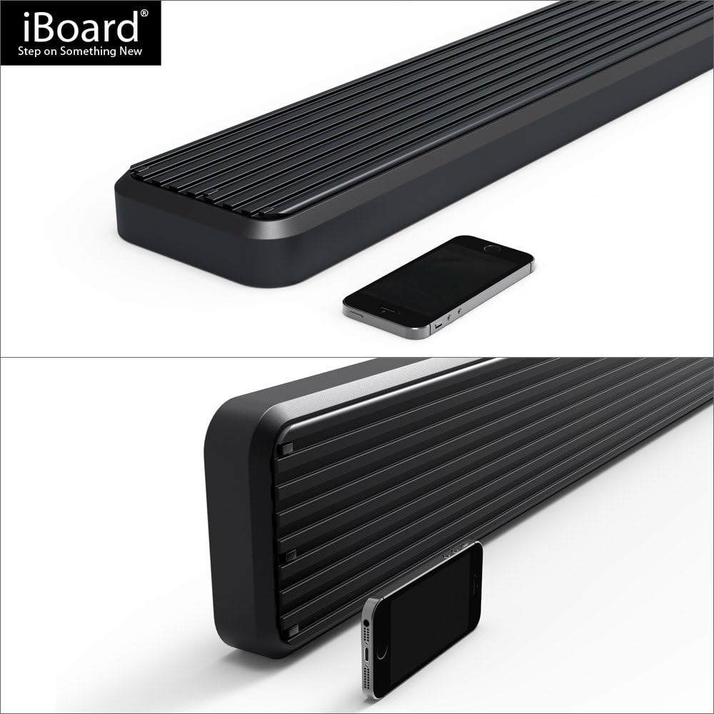 Black 6in Running Boards U8180