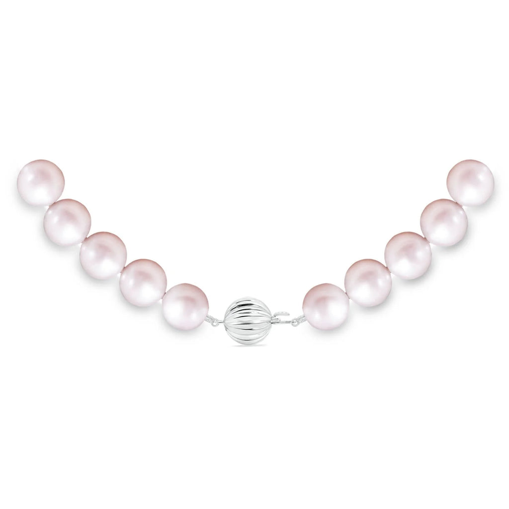 10-11mm Freshwater Cultured Pearl Single Strand Necklace in 14K White Gold O50711