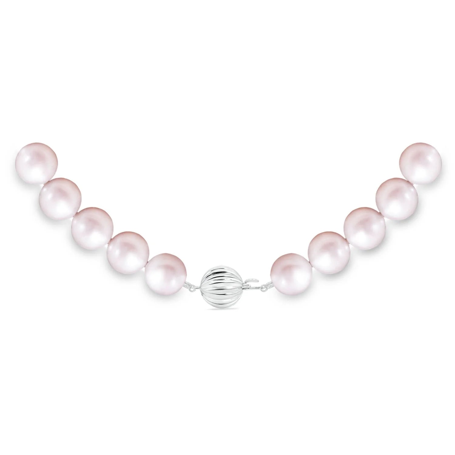 10-11mm Freshwater Cultured Pearl Single Strand Necklace in 14K White Gold O50711