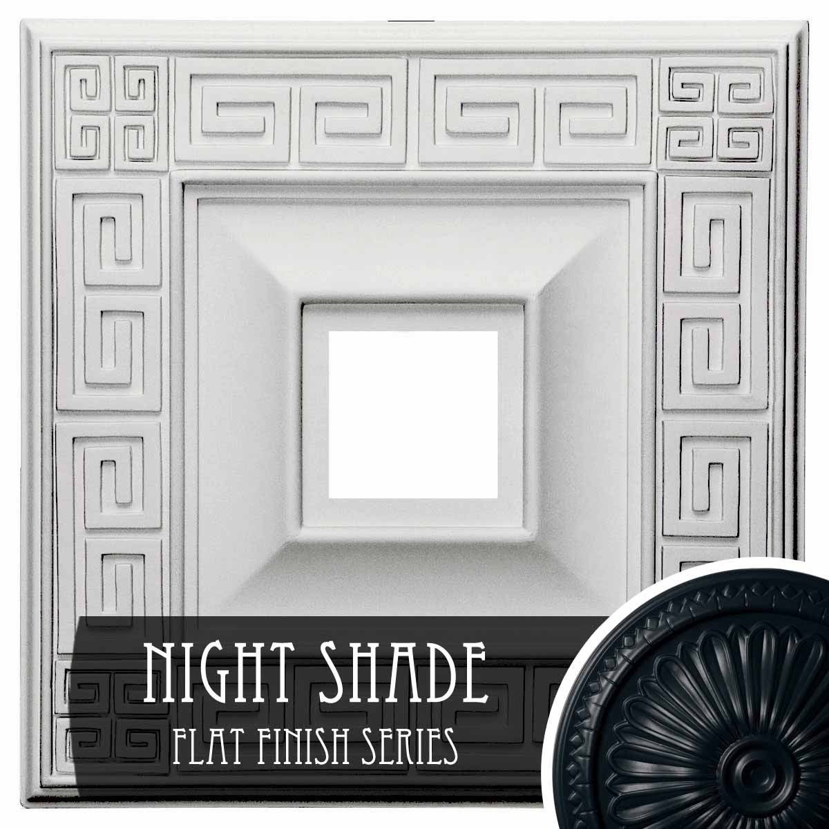 Hand-Painted Night Shade Ceiling Medallion F7538