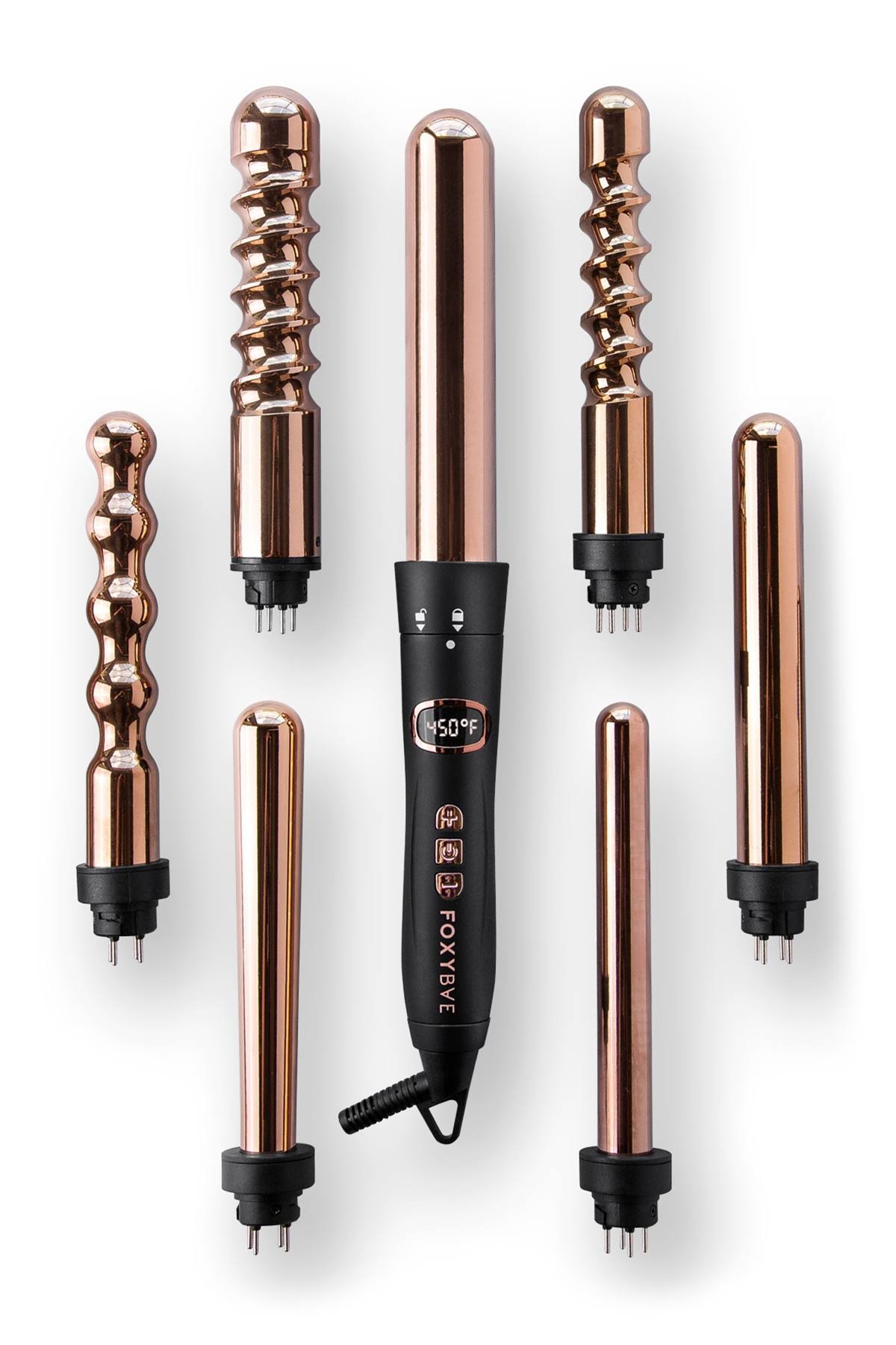 Rose Gold 7 in 1 Curling Wand O15963