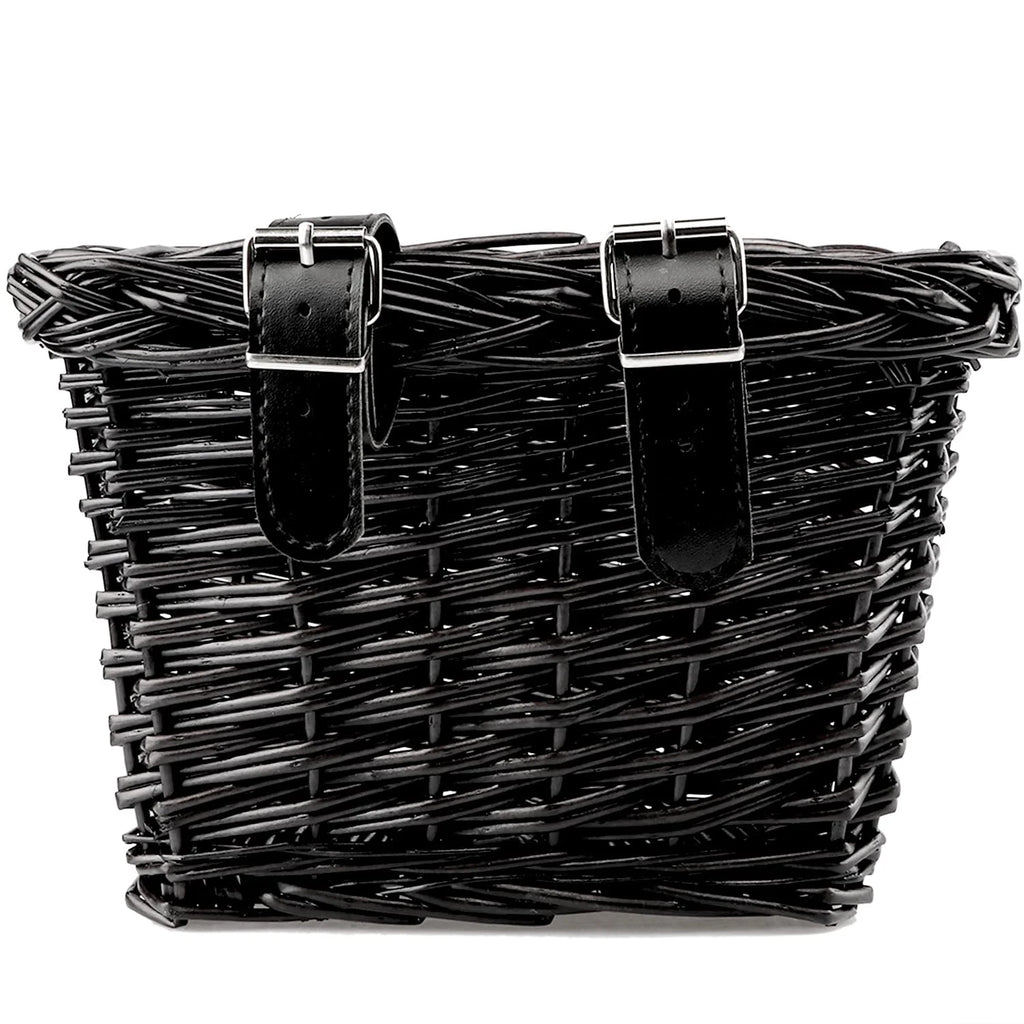 Black Wicker Kids Bike Basket H5803