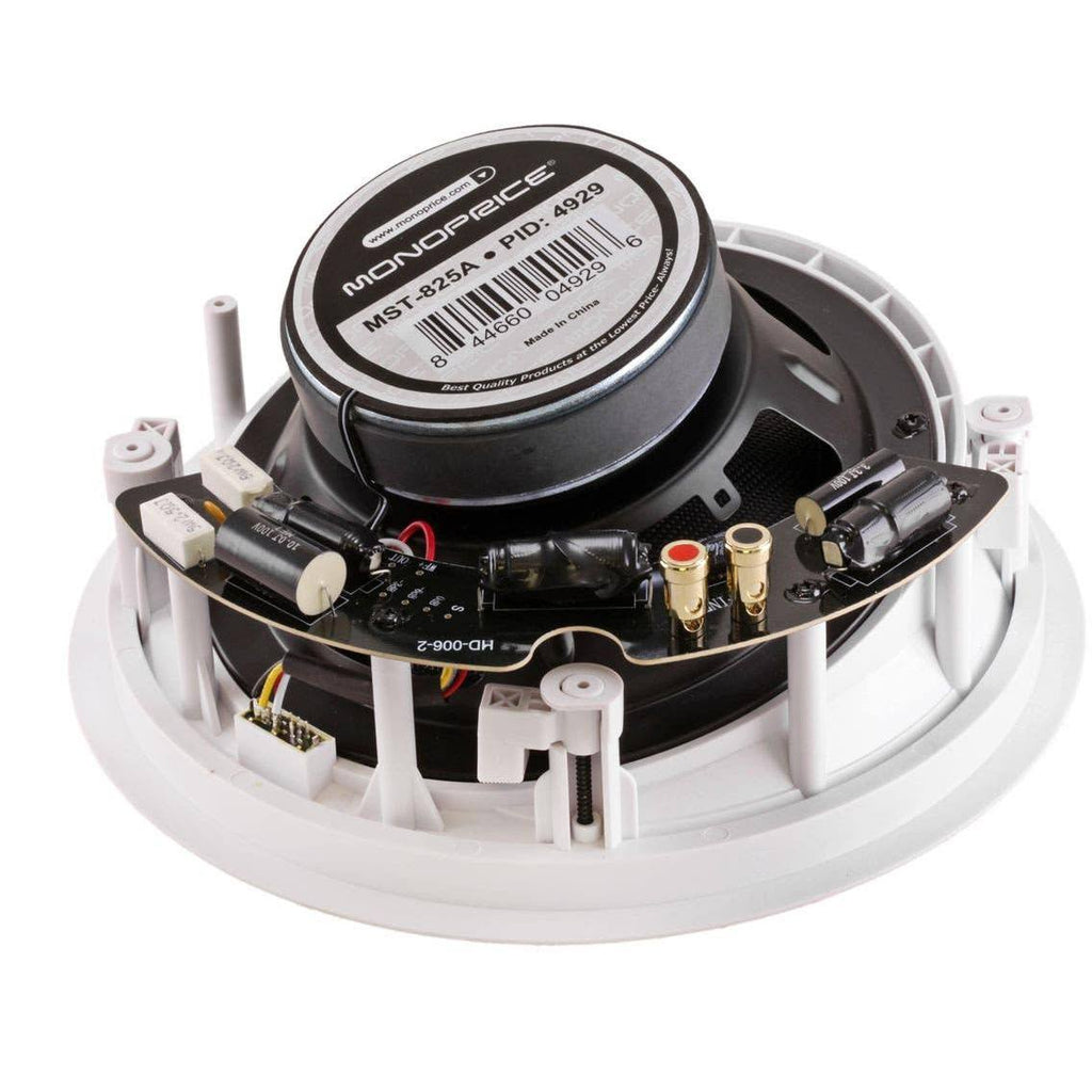 White 8x22 In Ceiling Speakers Pair Z5137