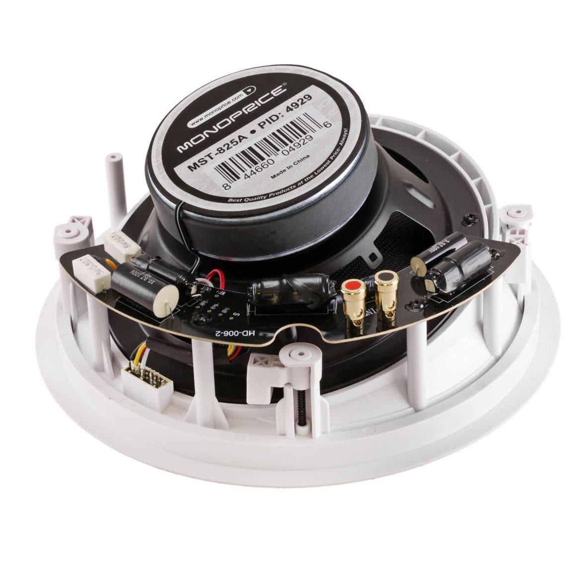 White 8x22 In Ceiling Speakers Pair Z5137