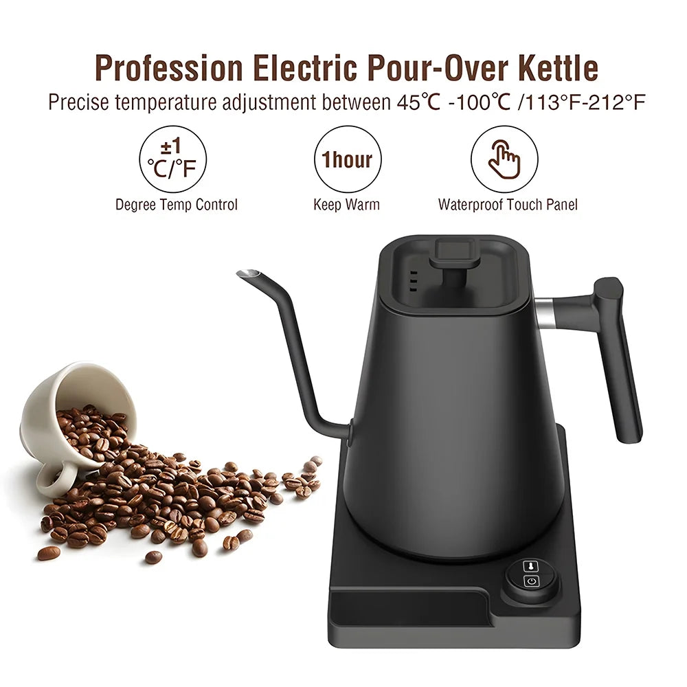 Electric Kettle Temperature Control Pour-Over Kettle 1.0L I5779