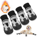 Waterproof Fleece Lined Dog Boots with Reflective Straps K566