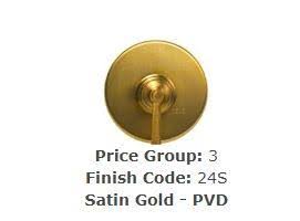 Lavatory Push Pop-Up Drain Assembly with Overflow Satin Gold D8201