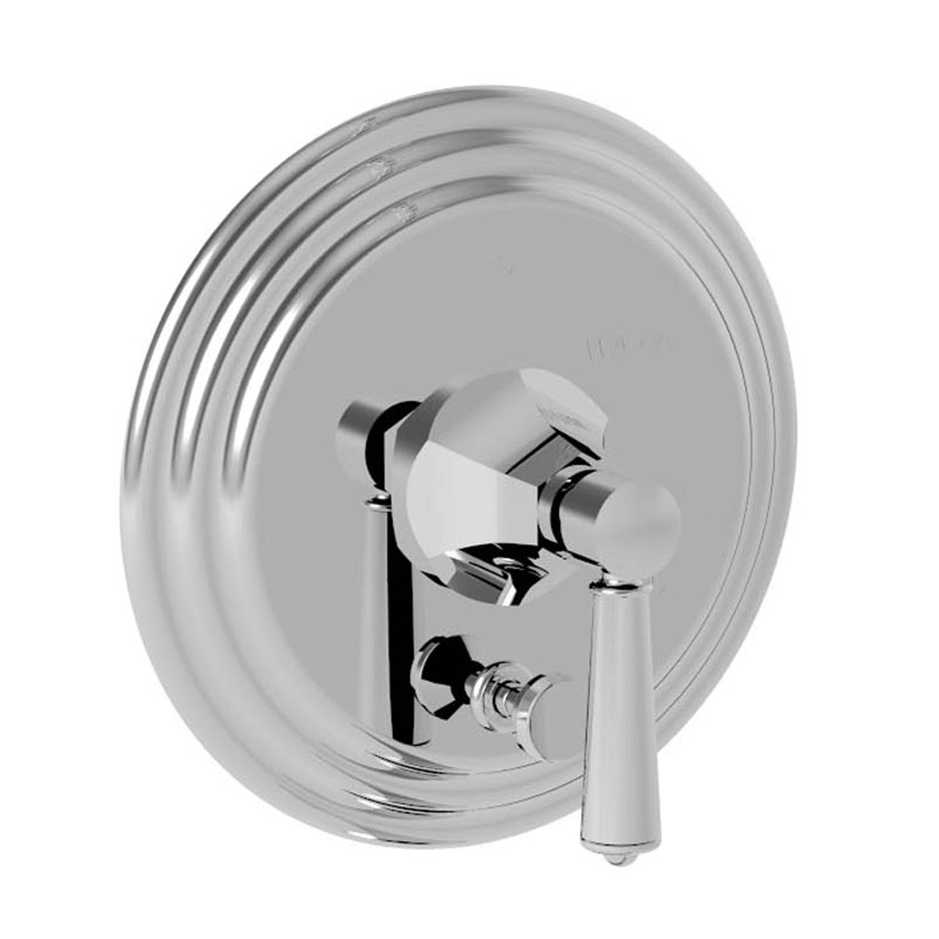 Balanced Pressure Tub & Shower Diverter Plate with Handle Polished Chrome V997430