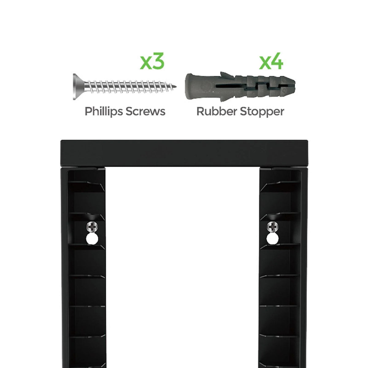 Game Disk Storage Rack Wall Mounted Vertical Large Capacity Display Shelf Holder Y790398