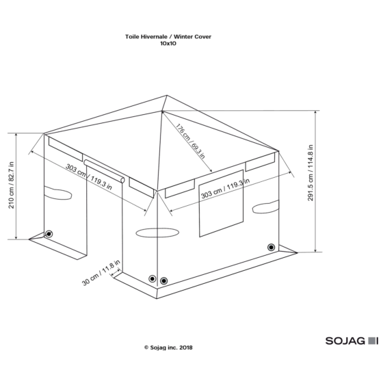 Universal Winter Cover 10 x 16 ft W6410