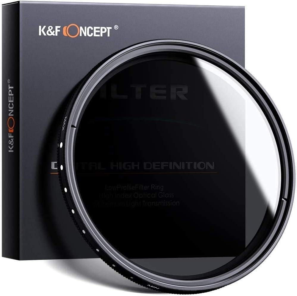 37mm Variable ND Filter ND2 to ND400 Lens Filter Kit with Cleaning Cloth D844
