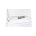 White Tufted Winged Headboard (Full) G77438