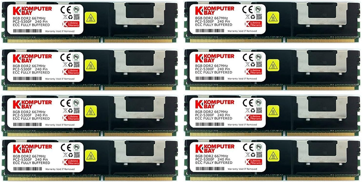 32GB (8X 4GB) DDR2 667MHz CL5 ECC Fully Buffered FB-DIMM 240 PIN w/Heatspreaders S77650