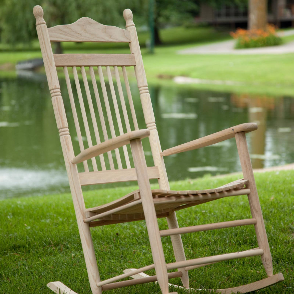 White Wood Rocking Chair X596188
