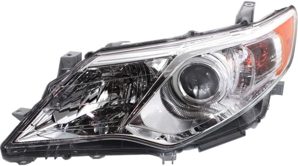 Passenger Side Halogen Headlight Assembly for 2012 2013 2014 Toyota Camry Y91639