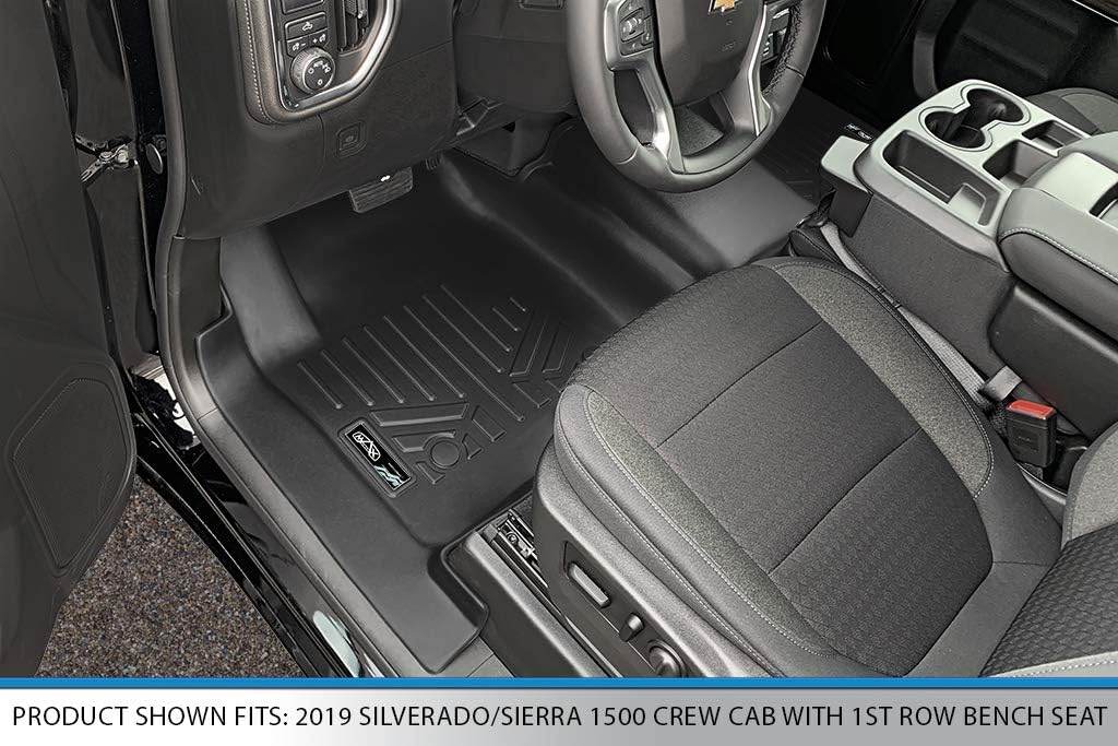 2 Row Black Floor Mats Set W1249