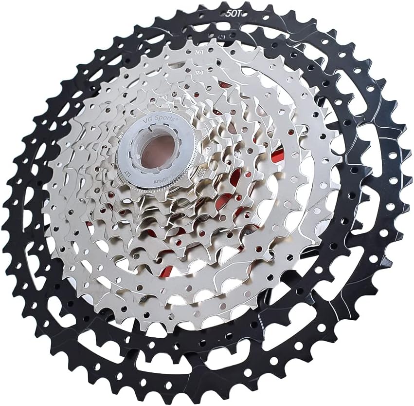 8/9/10/11/12 Speed Ultra-Light Bike Cassette 11-40T/11-42T/11-46T/11-50T/11-52T MTB Cassette Lightweight Aluminum Bracket Cassette Compatible with Shimano/SARM Pack of 2 A6164