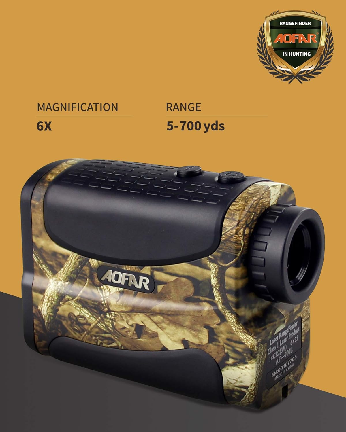 Hunting Range Finder 700 Yards Waterproof Archery Rangefinder with Carrying Case Pack of 2 D46481
