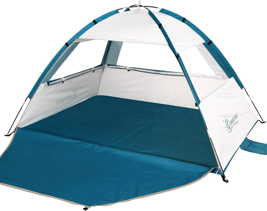 Silver Beach Tent Sun Shelter Canopy Cabana UPF 50+ 3-4 Person Lightweight C48280