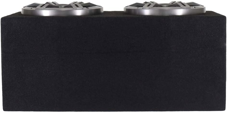 Dual 8 Inch 800 Watt Car Audio Subwoofer Enclosure with RGB Illumination H67813