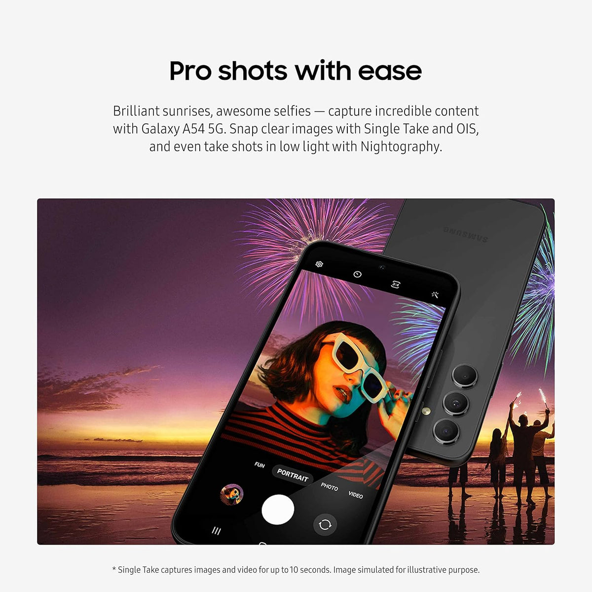 Factory Unlocked Android Smartphone, 128GB, 6.4” Fluid Display Screen, Awesome Violet A48813