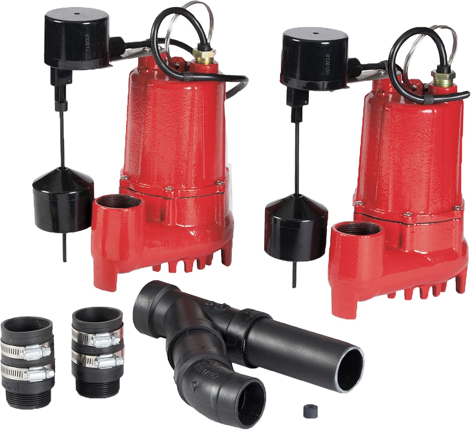 1/3 HP Dual Automatic Cast Iron Sump Pump System H8537