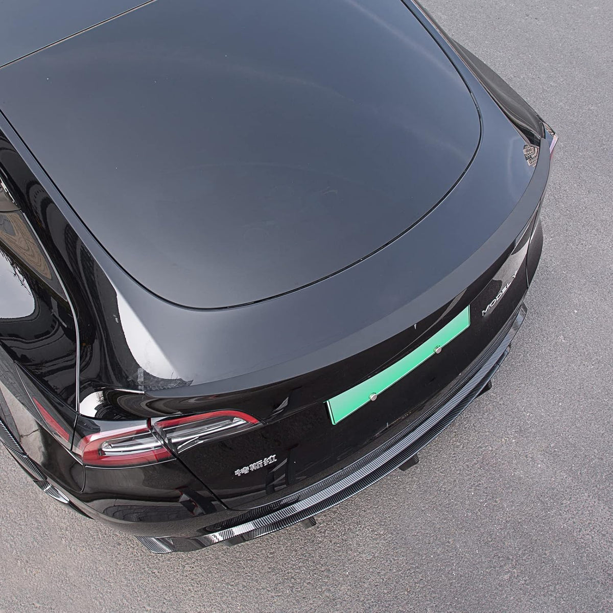 Glossy Black Rear Spoiler Trunk Lip Kit I643