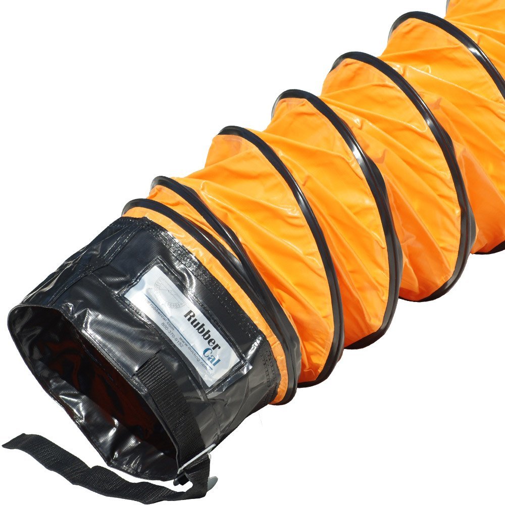 Orange Ventilation Duct Hose 8ID x 25' Length L419