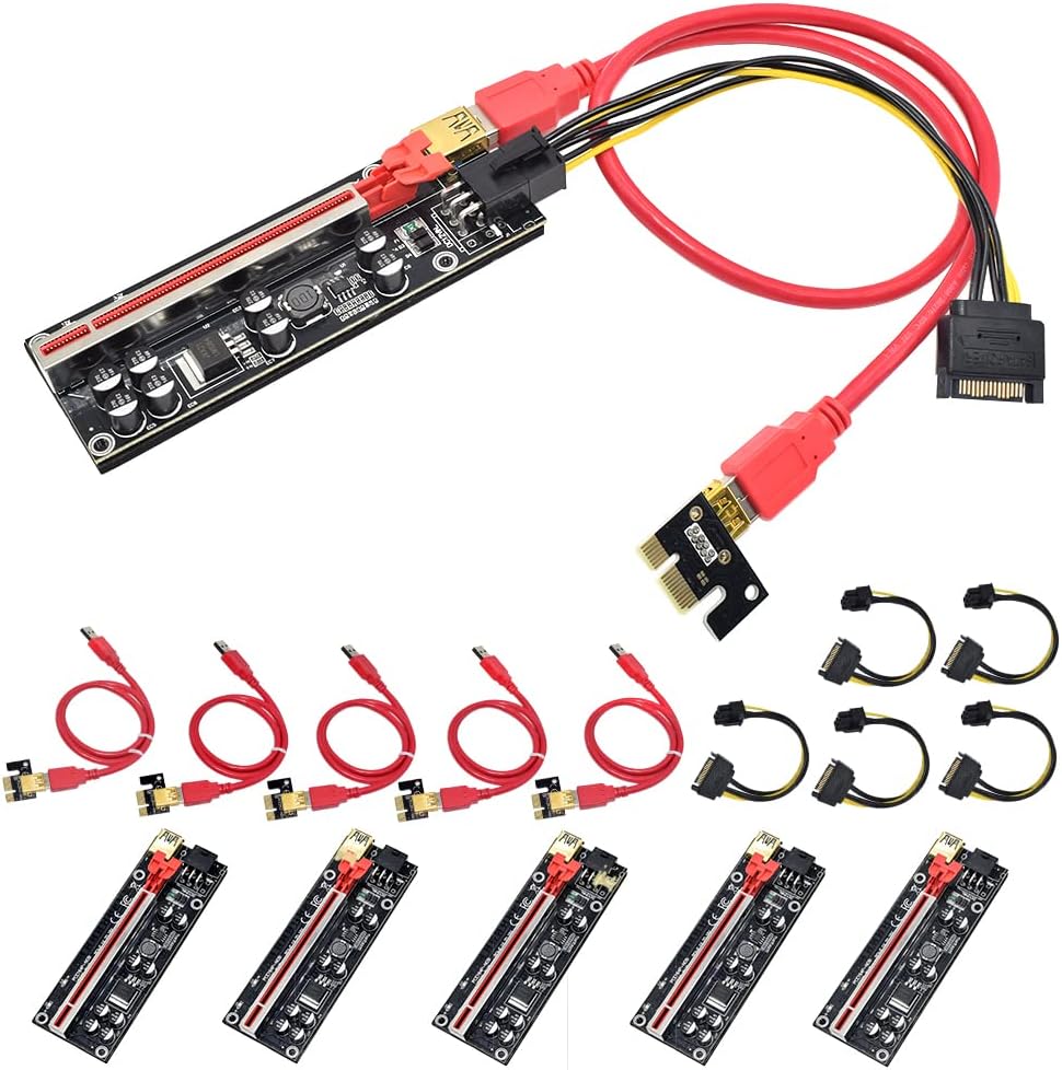 24Inches USB 3.0 PCIe Riser Adapter Card (6 PCS) D315