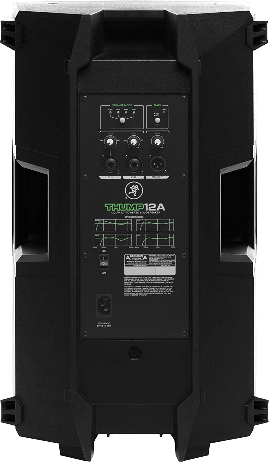 1300W 12 Powered Loudspeaker with Steel Speaker Stand and XLR-XLR Cable B862400