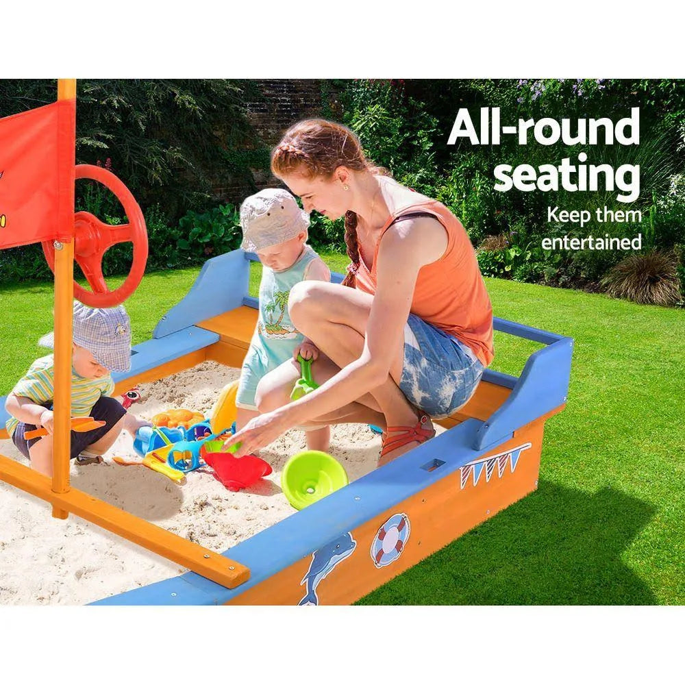 Boat-Shaped Canopy Sand Pit C6444