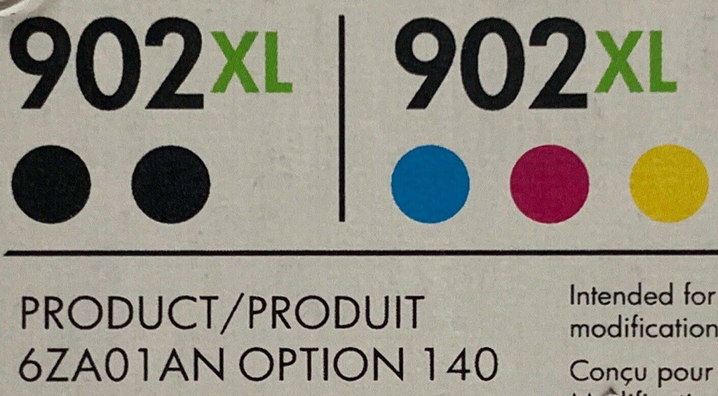 5-Pack HP 902XL Ink Cartridge Yellow Magenta Cyan Black H27669