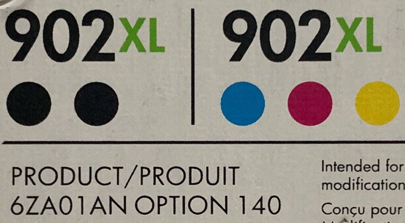 5-Pack HP 902XL Ink Cartridge Yellow Magenta Cyan Black H27669