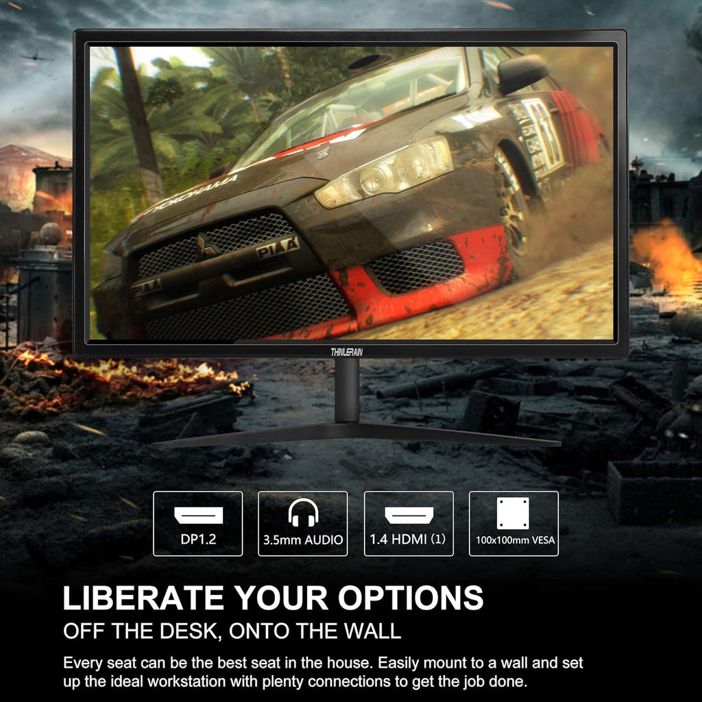 24 Inch FHD 165 Hz Gaming Monitor with FreeSync, VESA, DP & HDMI & USB T601