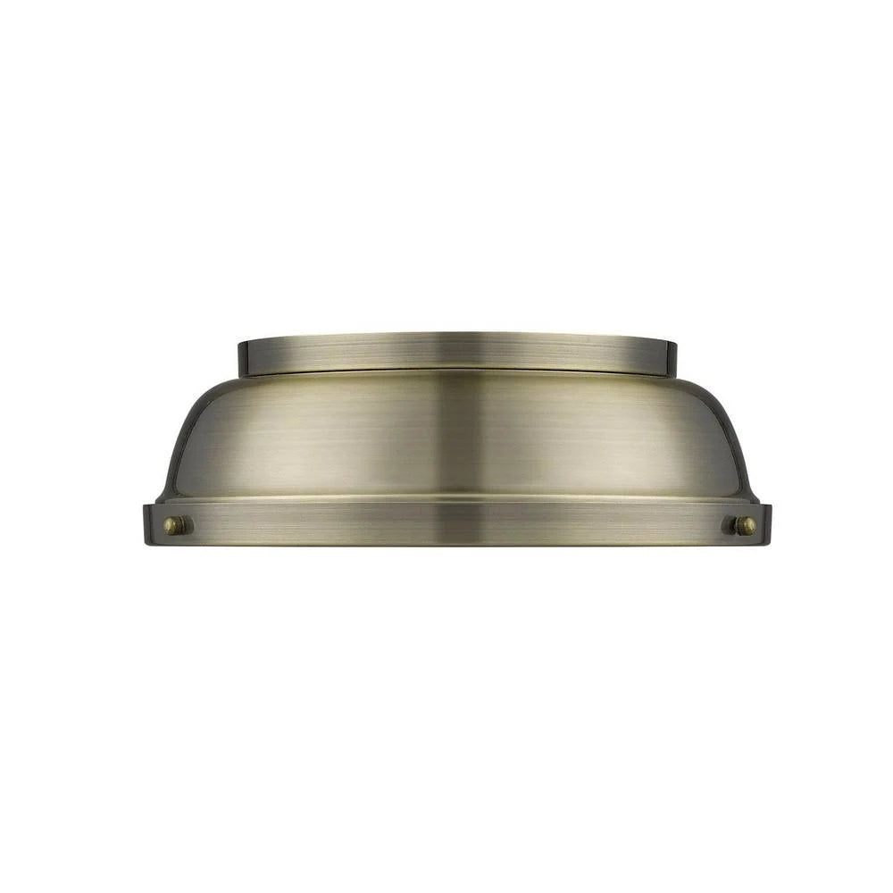 Aged Brass Flush Mount D8973