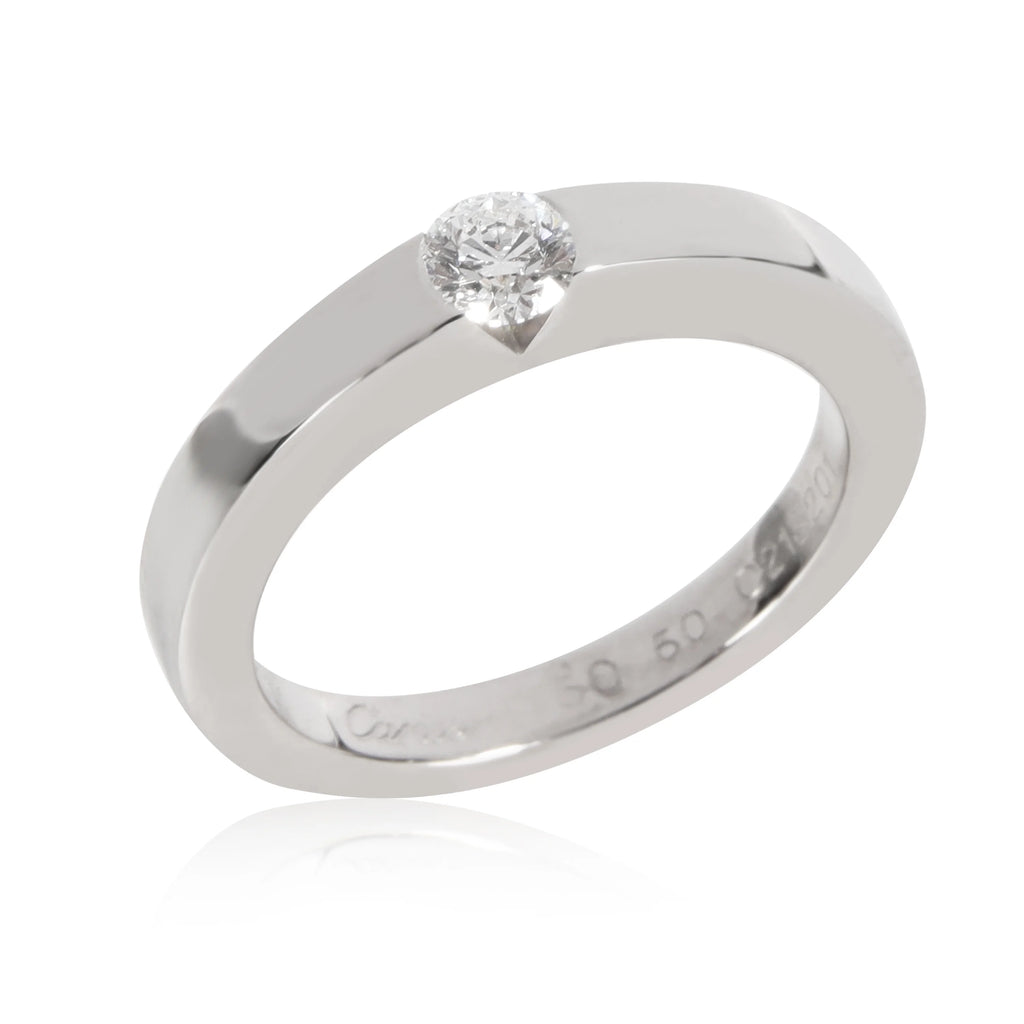 18K White Gold Diamond Solitaire Ring G284747