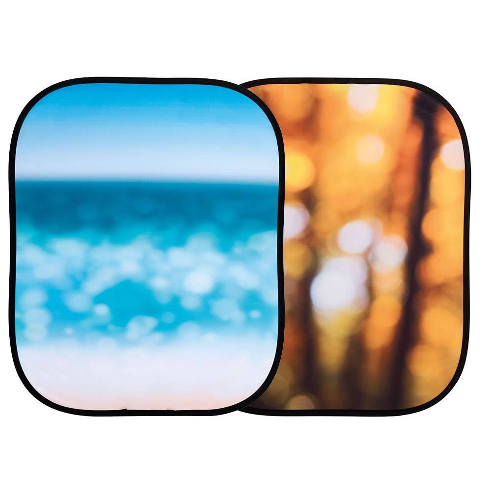 Autumn Foliage/Seascape Background W542