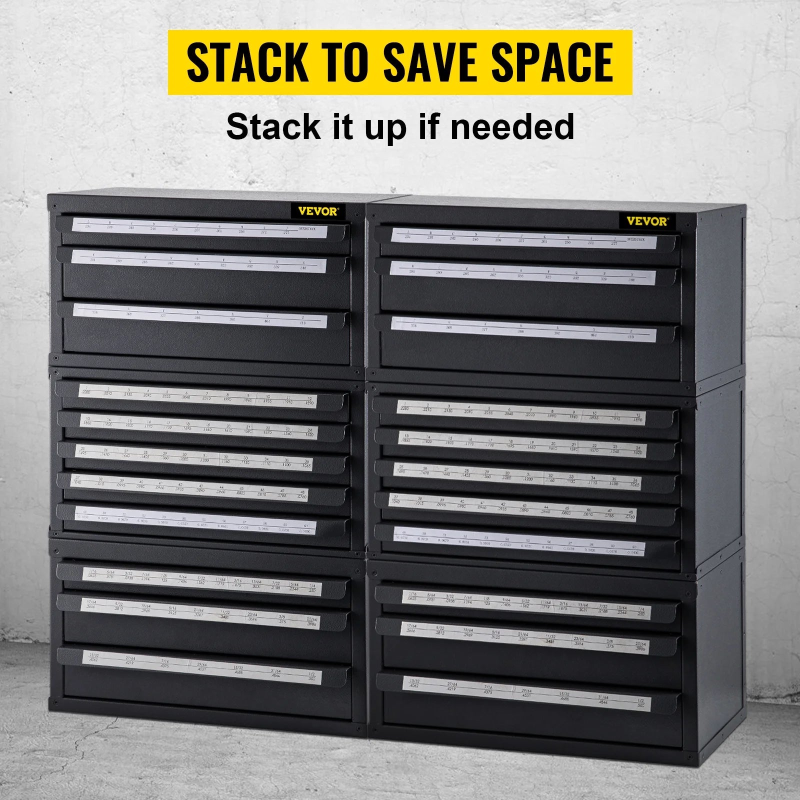 Three-Drawer Drill Bit Dispenser Cabinet Set J1226