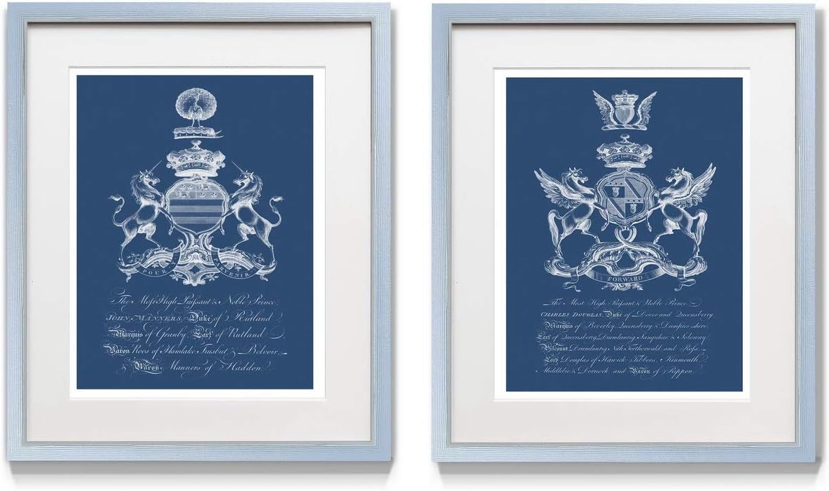 2 Piece Framed Artwork Set, Silver Frame, White Mat, Plexiglass, 16 in W X 20 in H O365