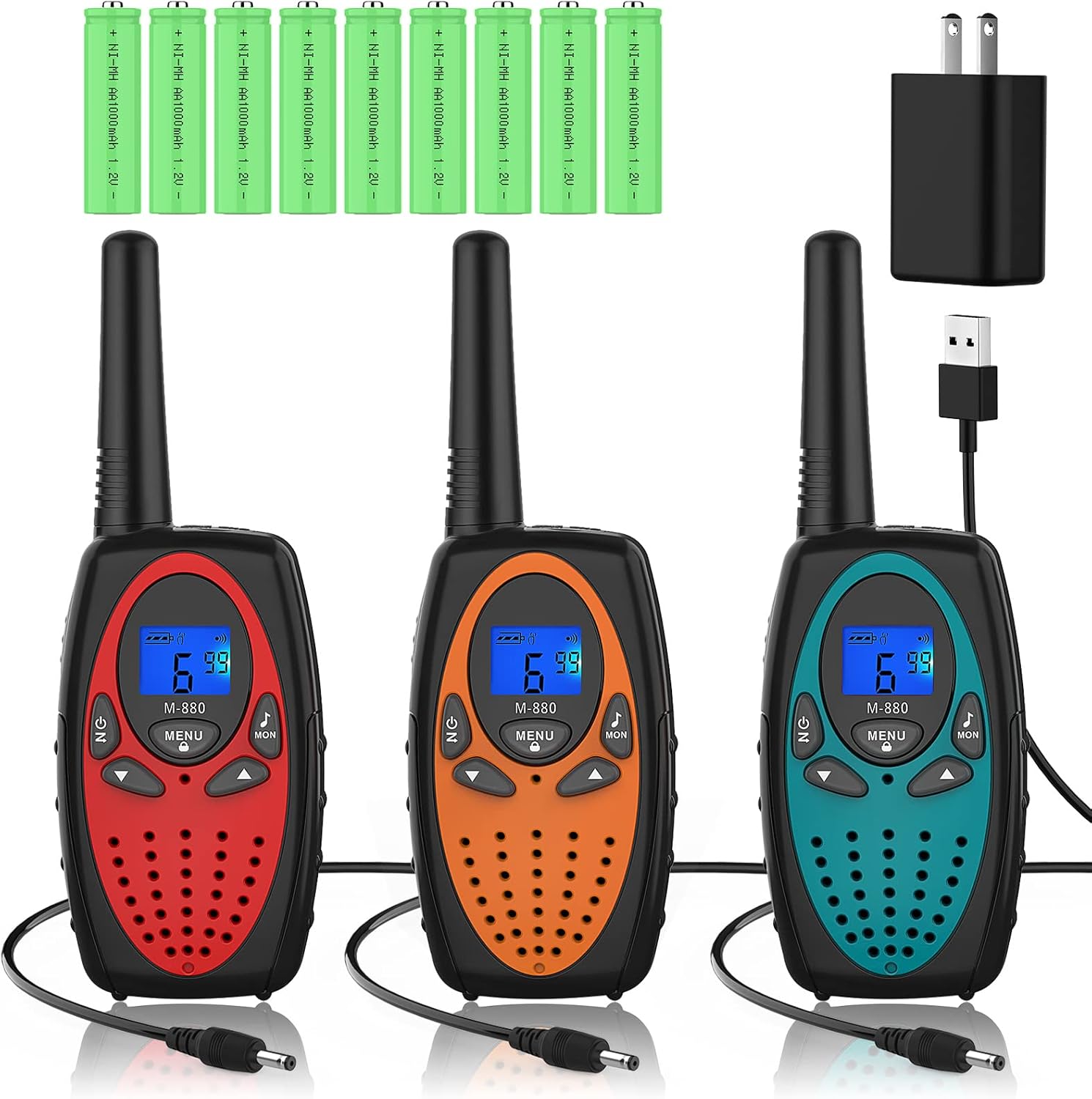 Rechargeable 3 Pack Walkie Talkies K171400